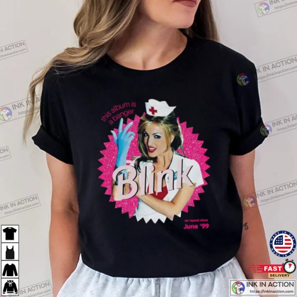 Blink 182 x Barbie T-Shirt Enema of the State Album Art