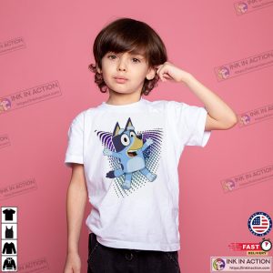 Bluey Cute Cartoon Family Outfit T Shirt 2 Ink In Action