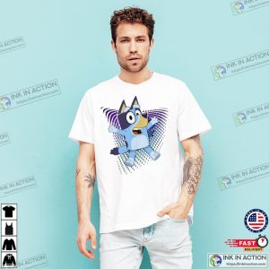 Bluey Cute Cartoon Family Outfit T Shirt 3 Ink In Action