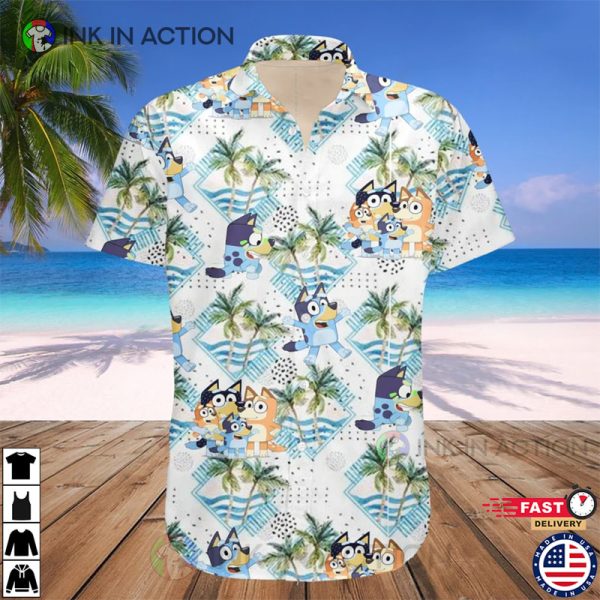 Bluey Family Hawaiian Shirt