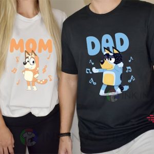 Bluey Family Matching Shirt Bluey Dad Bluey Mom 1 Ink In Action