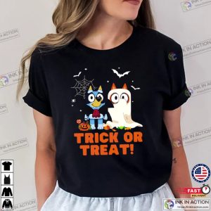 Bluey Trick Or Treat Halloween T Shirt 2 Ink In Action