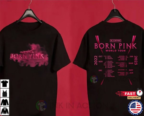 Born Pink World Tour 2022-2023 Signatures BlackPink Comeback T-Shirt