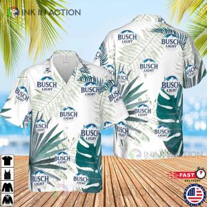 Busch Light Leaves Hawaiian Shirt