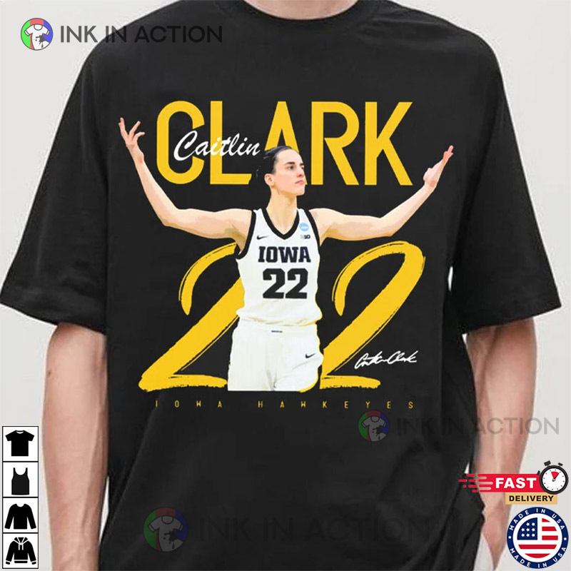 Caitlin Clark Basketball Shirt - Ink In Action