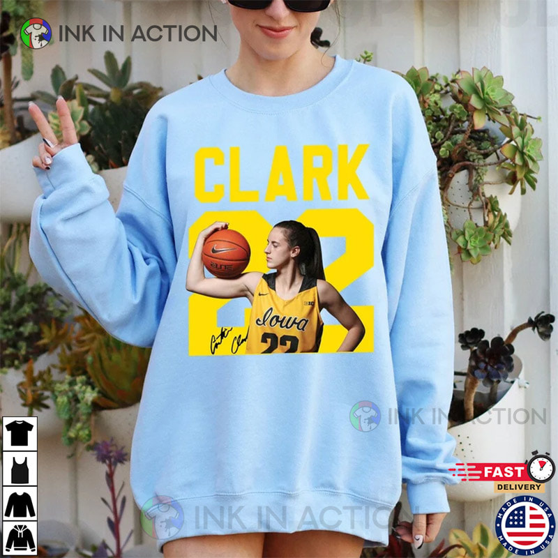 Caitlin Clark Basketball Shirt - Ink In Action