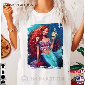 Comfort Colors Little MermaidBlack Girl Magic Shirt 2 Ink In Action