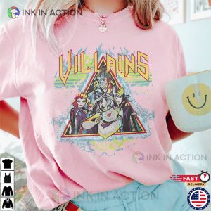 Comfort Colors Villains Characters Shirt Retro Disney 2 Ink In Action