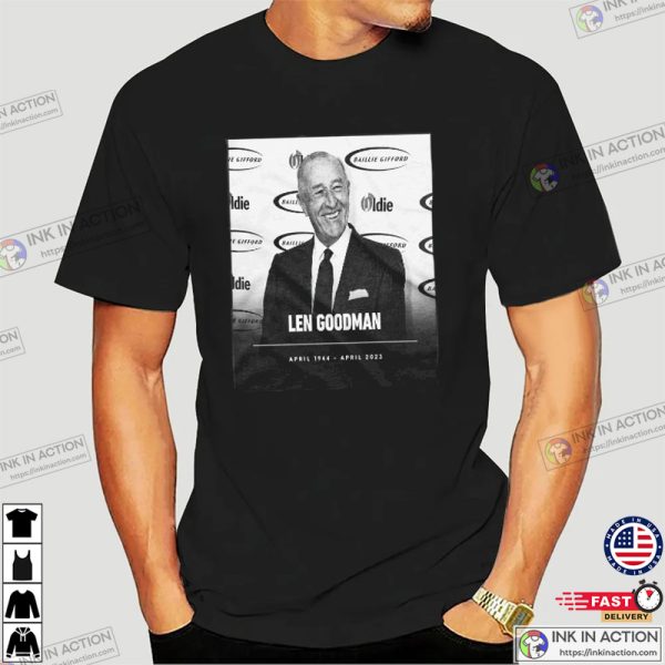 Dancing With the Stars Judge Len Goodman Dies RIP 1944 2023 T-shirt