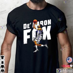 Deaaron Fox Fanart Sacramento Kings Shirt 2 Ink In Action