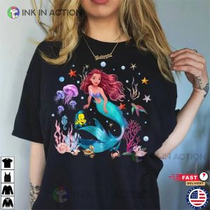 Disney Little Mermaid Black Queen Shirt 2 Ink In Action