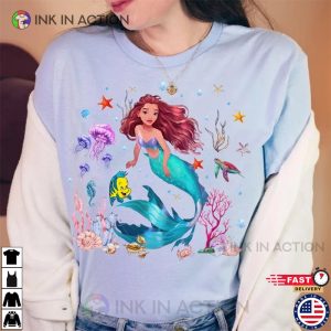 Disney Little Mermaid Black Queen Shirt
