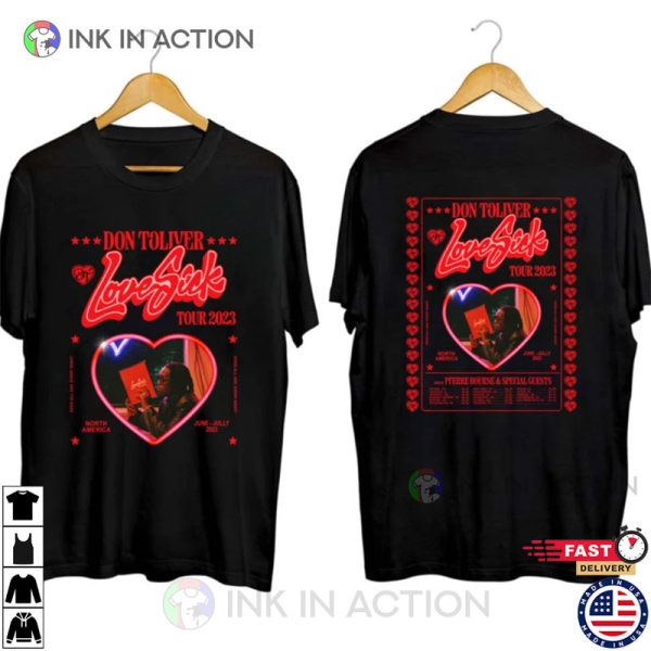 Don Toliver Love Sick Tour 2023 Shirt, Love Sick Album Shirt