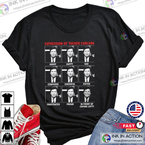 Expression Of Tucker Carlson Collection Design Shirt