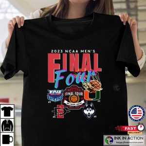 Final Four 2023 March Madness Shirt Road to Final Four Vintage Tee 4 Ink In Action