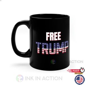 Free President Donald Trump Mug Political Tea Cup 2 Ink In Action