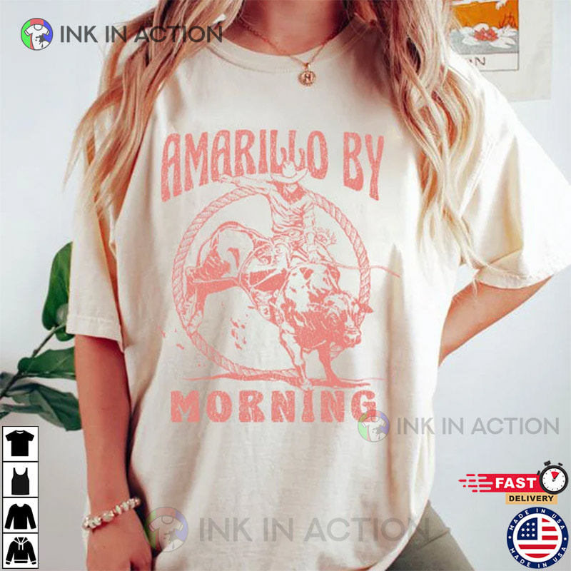 George Strait Amarillo By Mornin Vintage Style T-Shirt - Ink In Action