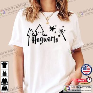 Harry Potter Hogwarts Graphics Design T shirt 3 Ink In Action