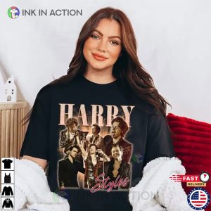 Harry Styles Vintage Homage Graphic T Shirt 1 Ink In Action