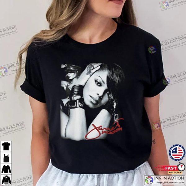 Janet Jackson Graphic T-shirt, Bootleg Rap Tees