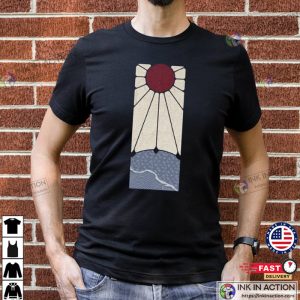 Japanese Rising Sun Ray Art Painting Shirt 1 Ink In Action