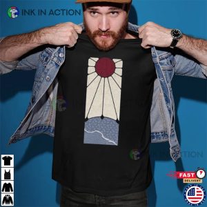 Japanese Rising Sun Ray Art Painting Shirt 3 Ink In Action