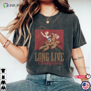 Jessie Shirt Long Live Cowgirls Retro Disney Toy Story T shirt 2 Ink In Action