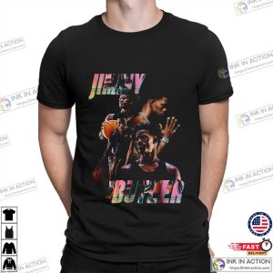 Jimmy Butler Miami Heat NBA Basketbal T shirt Sport Lover Tee 1 Ink In Action