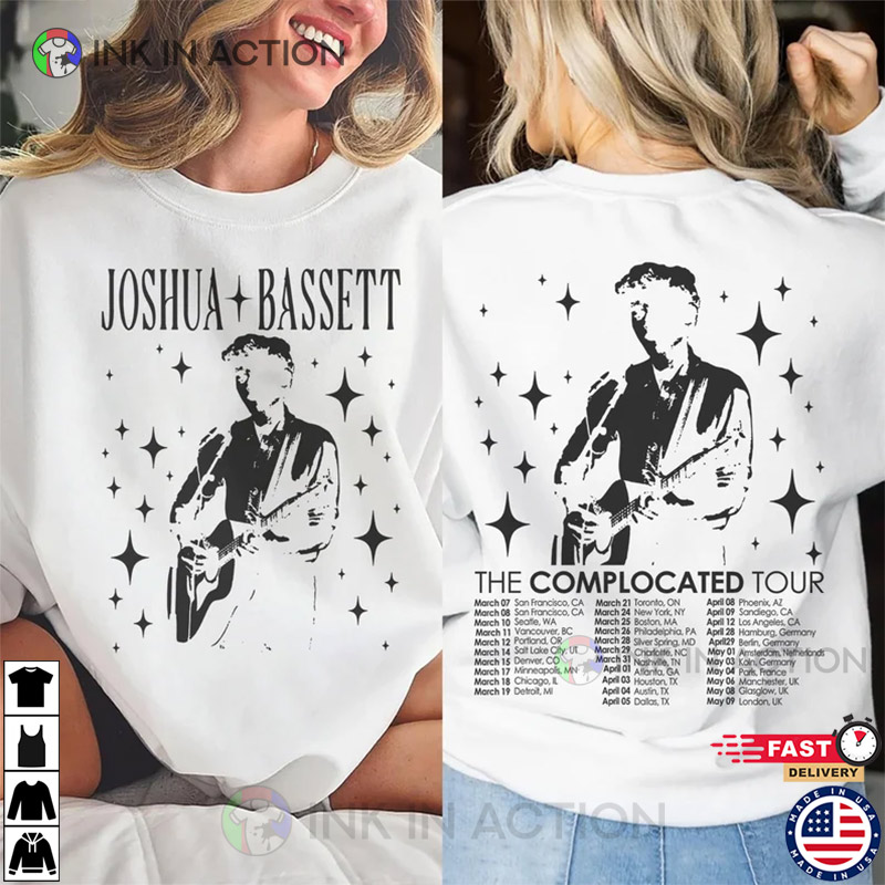 Joshua Bassett The Complicated Tour 2023 Concert T-shirt