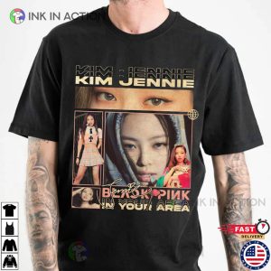 Kim Jennie Vintage, Blackpink Jennie Homage T-Shirt, K-pop Concert 2023