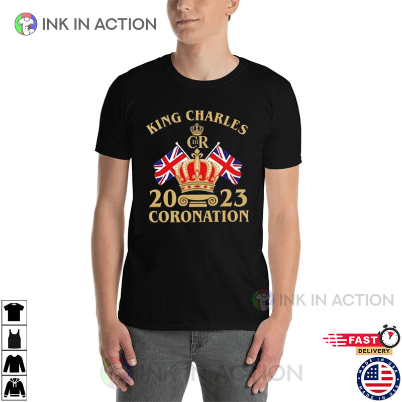 King Charles Coronation 2023 Union Flag T-Shirt
