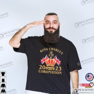 King Charles Coronation 2023 Union Flag T Shirt 2 Ink In Action