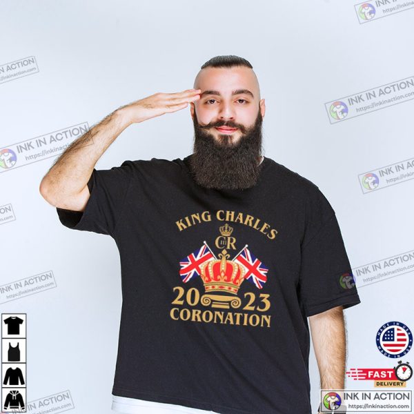 King Charles Coronation 2023 Union Flag T-Shirt