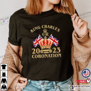 King Charles Coronation 2023 Union Flag T Shirt 3 Ink In Action