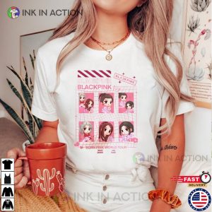 Kpop Blackpink Chibi Born Pink World Tour T shirt Ink In Action