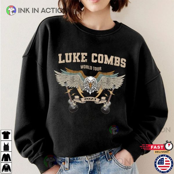 Luke Combs 2023 Tour T-Shirt, Luke Combs Bullhead Tour 2023 Merch