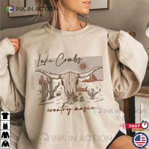 Luke Combs Country Music Luke Combs 2023 Tour Shirt 1 Ink In Action