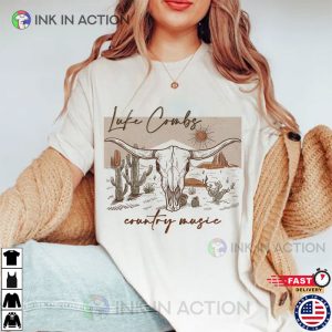 Luke Combs Country Music Luke Combs 2023 Tour Shirt 3 Ink In Action