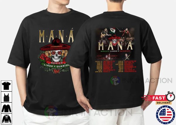 Mana Concert, México Lindo Y Querido Tour Shirt