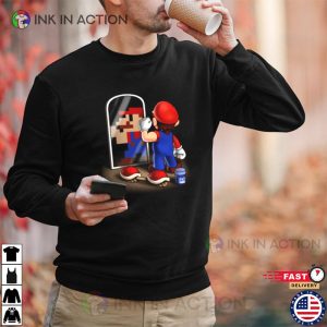 Mario Gym Mario Bros Pixel Retro Shirt