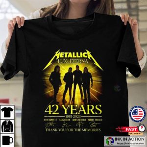Metallica 42 Years Thank You For The Memories T-Shirt
