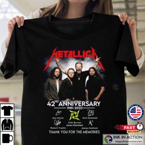 Metallica 42nd Anniversary 1981-2023 T-Shirt
