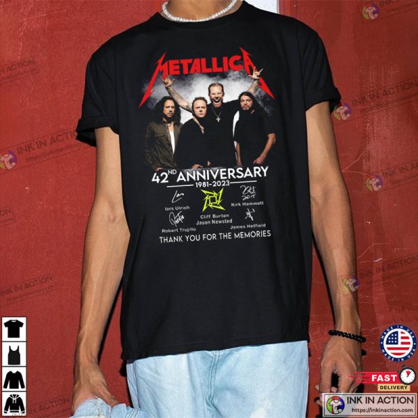 Metallica 42nd Anniversary 1981-2023 T-Shirt