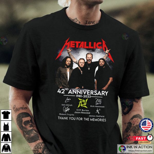 Metallica 42nd Anniversary 1981-2023 T-Shirt