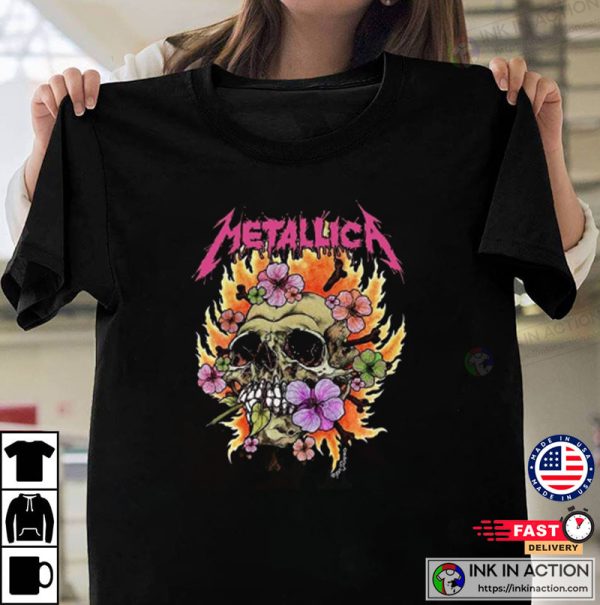 Metallica Floral Skull Best T-Shirt