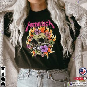 Metallica Floral Skull Best T-Shirt