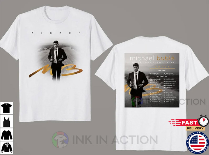 Michael Bublé Higher Tour Europe 2023 T-Shirt