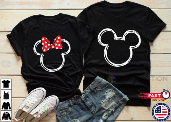 Mickey-Minnie Mouse Tee, Couples Shirts