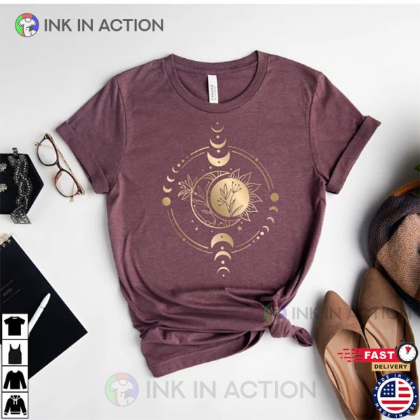 Mystic Moon And Sun, Spiritual T-Shirt