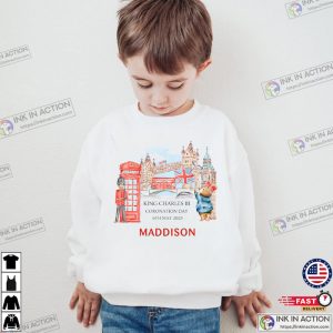 Personalised King Charles III Coronation Children’s Kids T-shirt